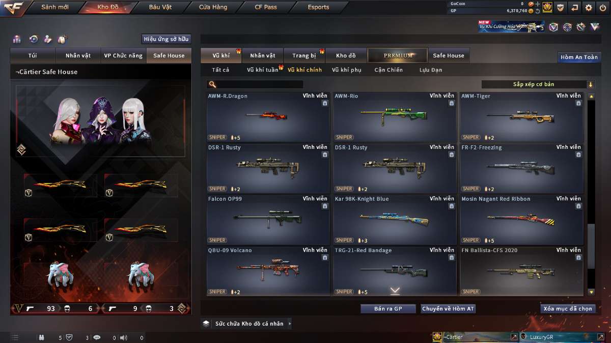 shop acc cf uy tin gia re